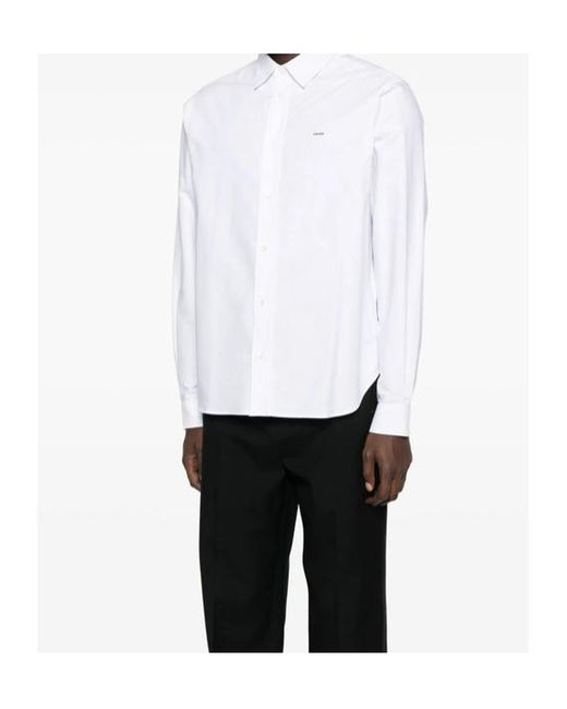 Prada White Long Sleeved Buttoned Shirt for men