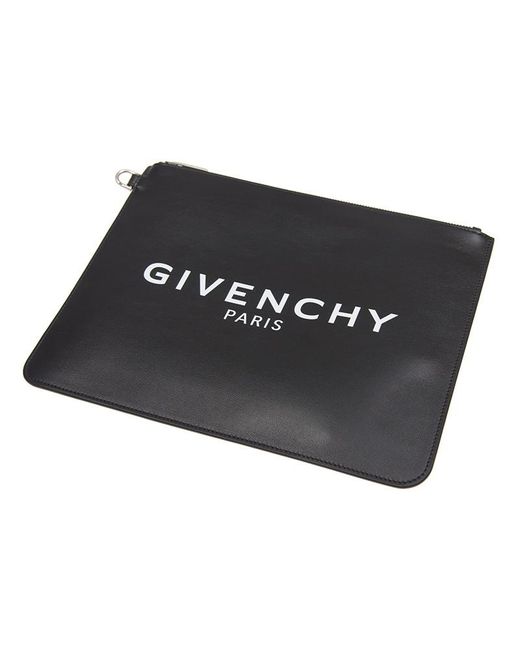 Givenchy Black Logo Details Clutch for men