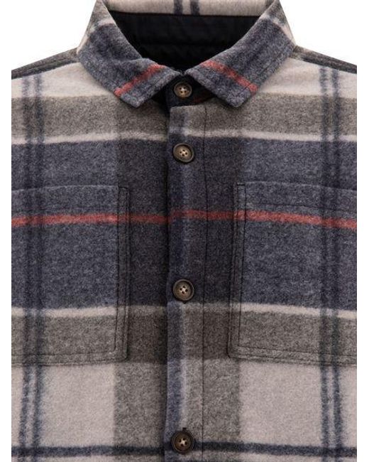Barbour Black Checked Long-Sleeved Overshirt for men