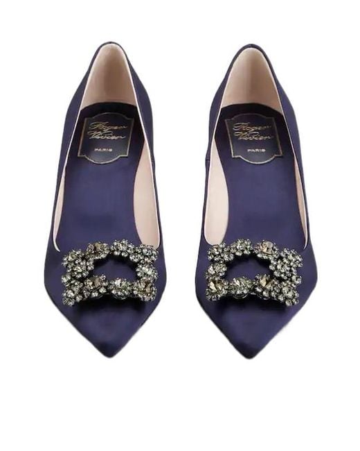 Roger Vivier Blue Efflorescence Pumps