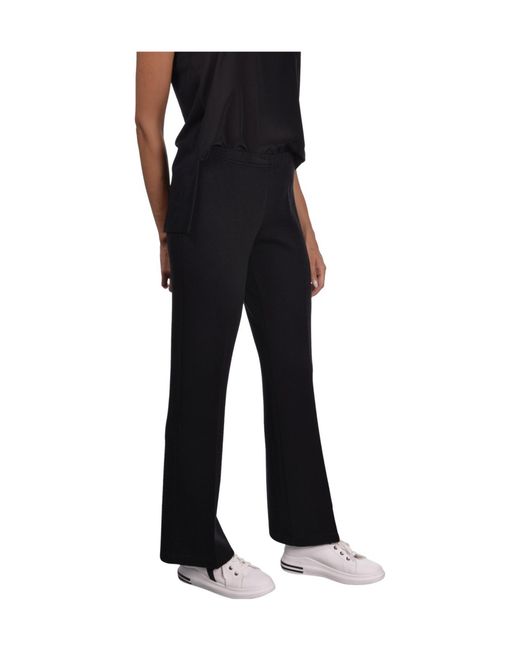 Gran Sasso Black Flared Casual Pants