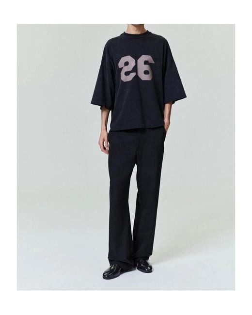 Fear Of God Black Oversized Logo T-Shirt for men