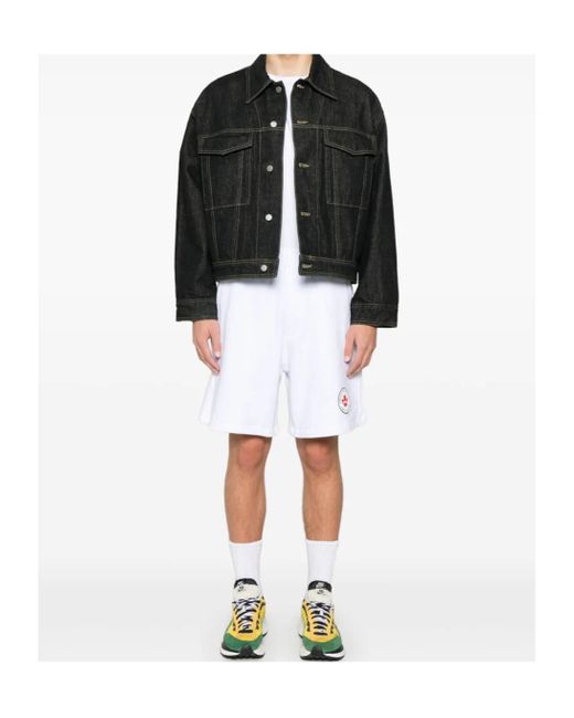 DSquared² White Logo-Print Track Shorts for men