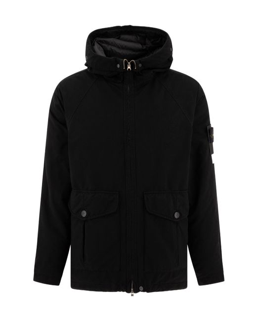 Stone Island Black David Tc Down Jacket for men