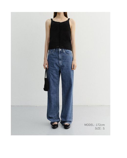 DUNST Black Button-Embellishment Top