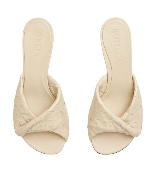 Bottega Veneta Natural Intrecciato Blink Mules