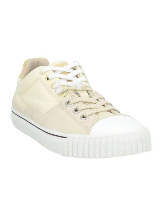 Maison Margiela White Low-Top Canvas Shoes