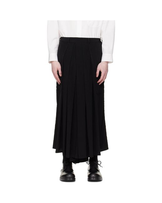 Yohji Yamamoto Blue Tuxedo Hakama Trousers for men