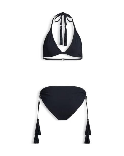 Alaïa White Tassel Bikini Set