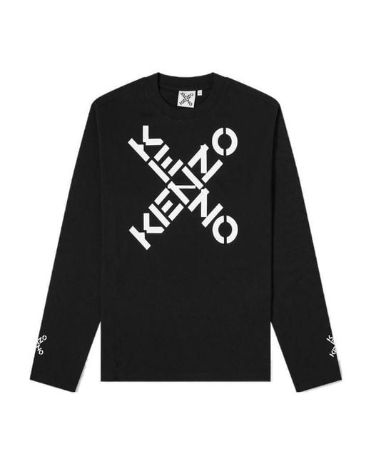 KENZO Black Sport Big X Sweatshirt for men