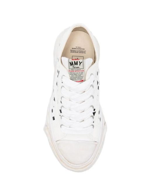 Maison Mihara Yasuhiro White Peterson 23 Embellished Low-Top Sneakers for men
