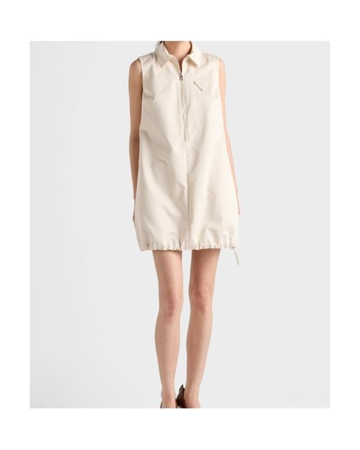 Prada Natural Chino Mini-Dress