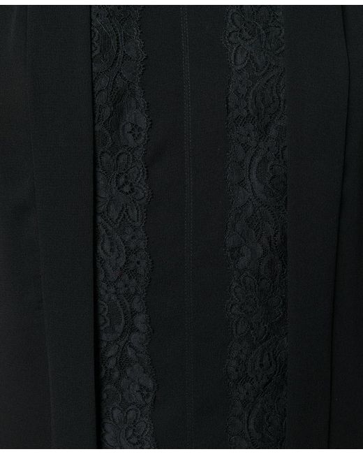 Chloé Black Asymmetrical Pleated Dress