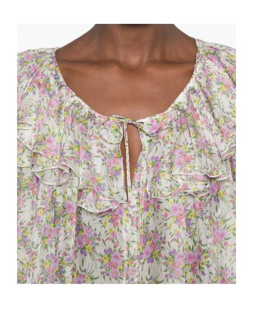 Raquel Diniz White Printed Top