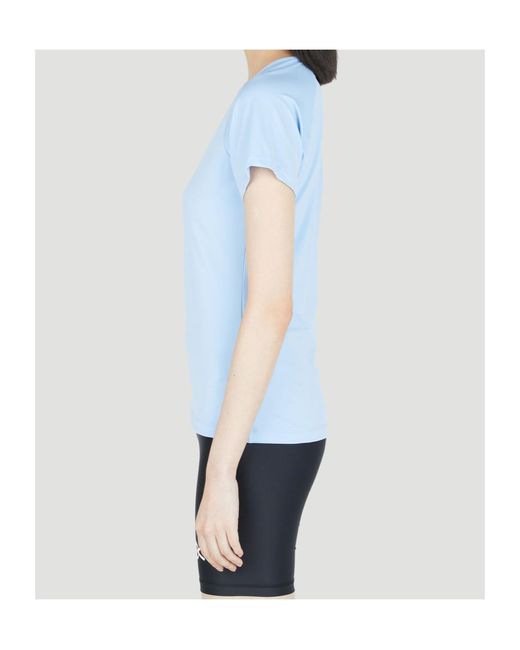District Vision Blue Logo Printed Crewneck T-Shirt