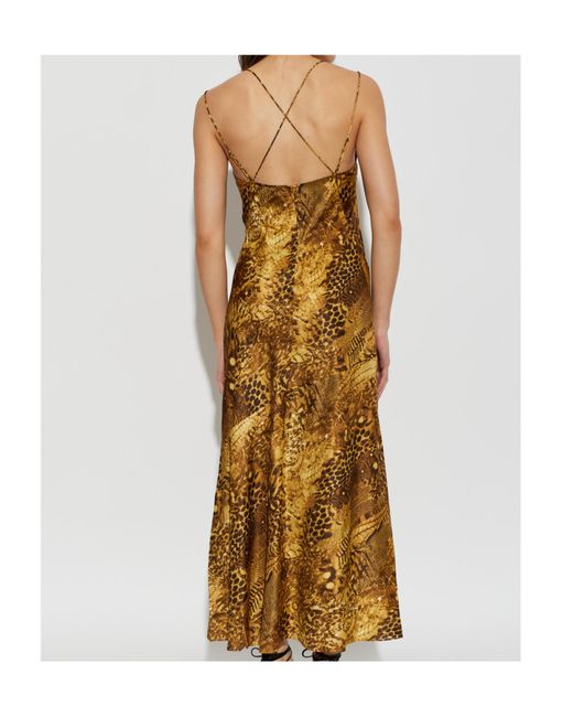 AllSaints Metallic Suspender Dress