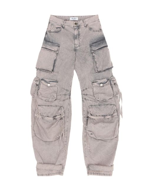 The Attico Gray The Relaxed Fit Fern Cargo Jeans