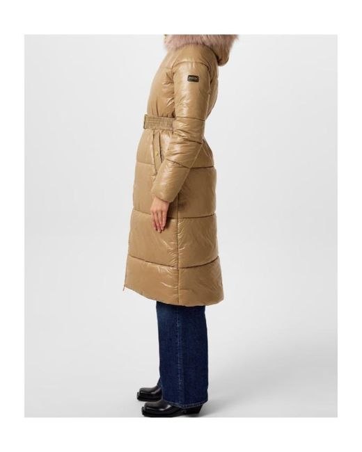 Barbour Natural Saskia Long Puffer Jacket