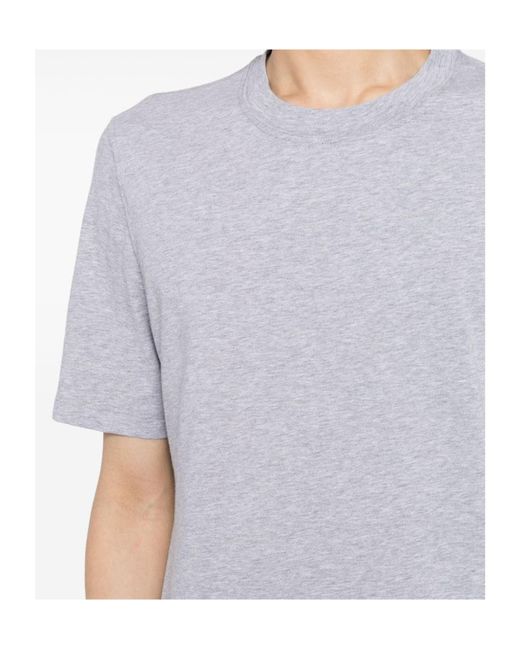Brunello Cucinelli Blue Crew-Neck Cotton T-Shirt for men