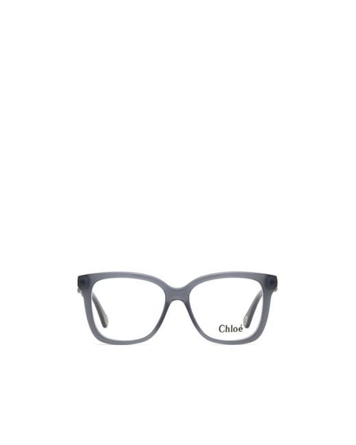 Chloé White Chloé Eyewear Square Frame Glasses