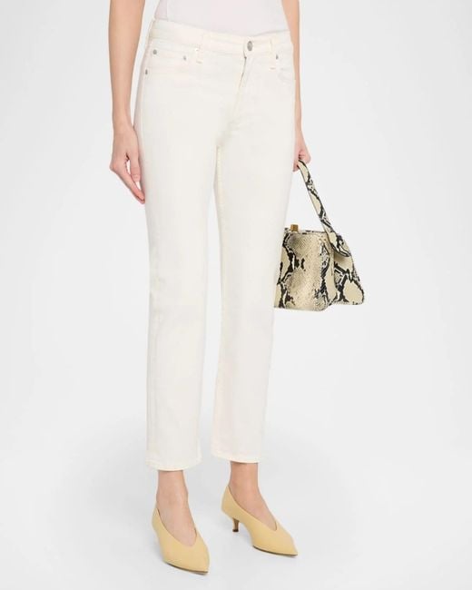 Rag & Bone White Belt Loop Jeans