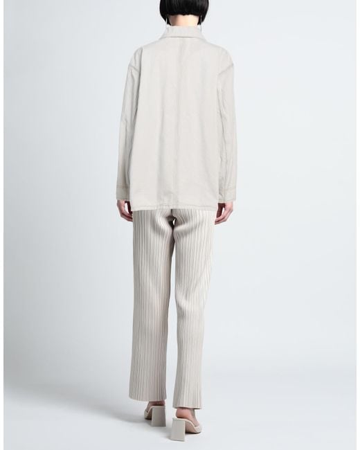 Maison Margiela White Long Sleeves Denim Jacket