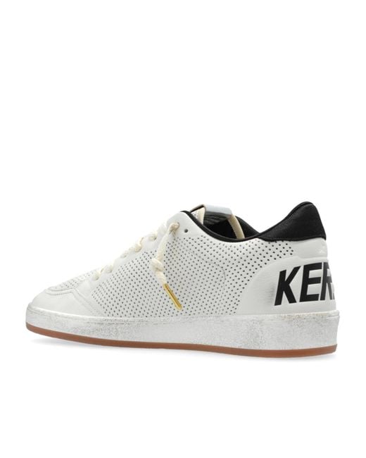 Golden Goose Deluxe Brand White Ball Star Lace-Up Sneakers for men