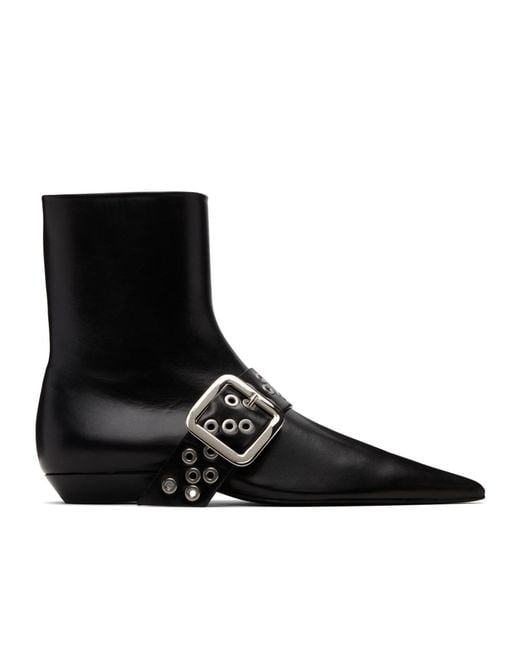 Jil Sander Black Ankle Boots