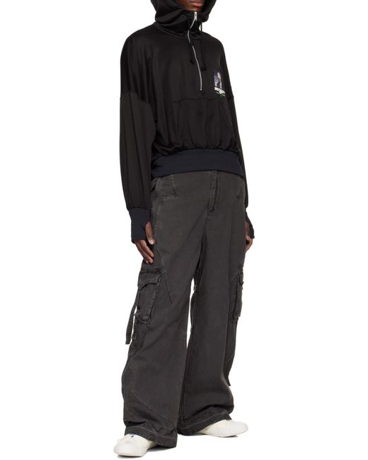 Undercover Black Long Sleeve Hoodie for men