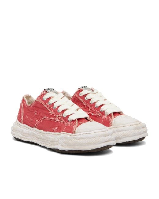 Maison Mihara Yasuhiro Pink Peterson23 Lace-Up Sneakers for men
