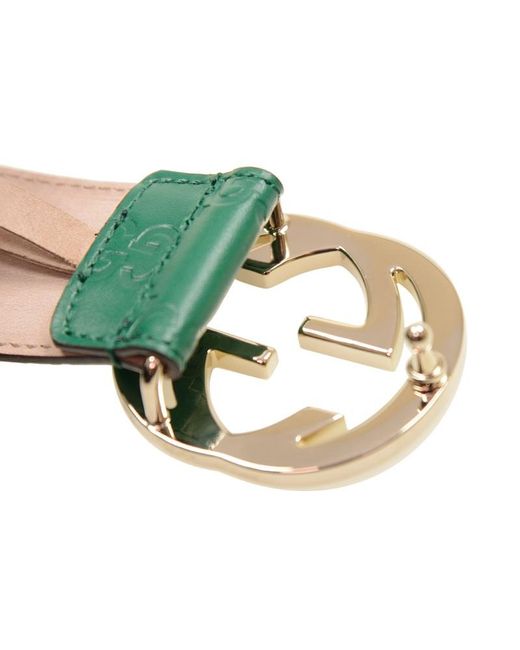 Gucci Green Signature Belt