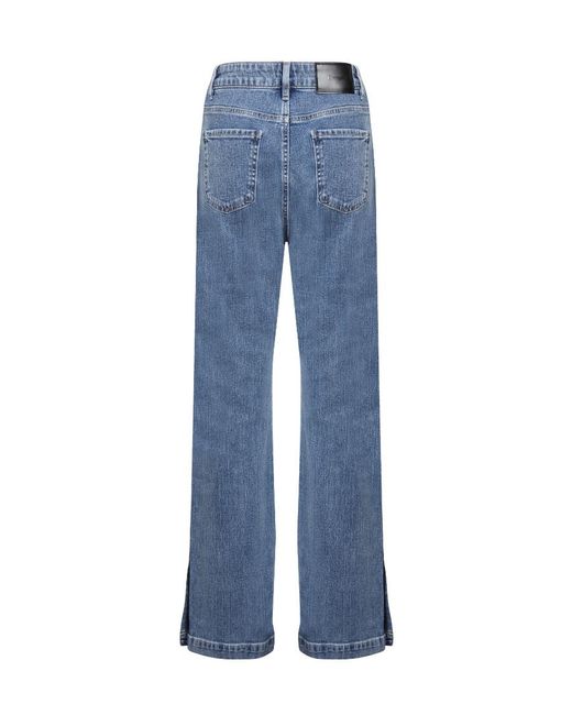 LIU REGALI Blue Baggy Wide-Legged Jeans
