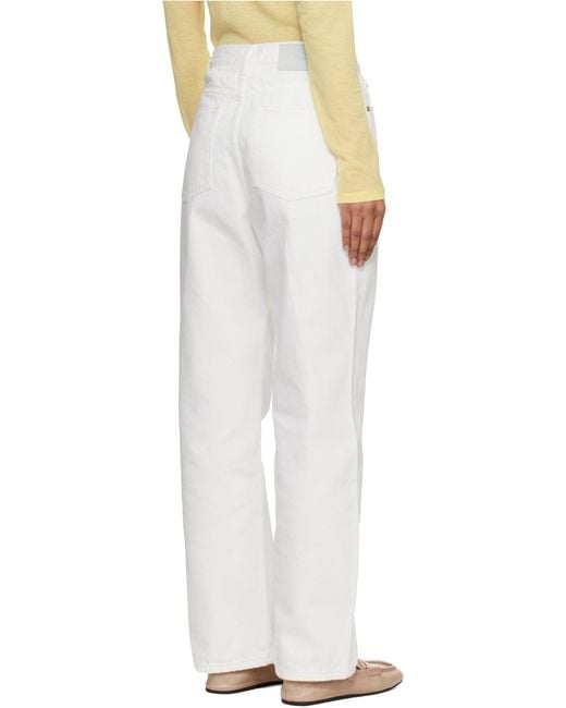 DUNST White Multi-Pocket Jeans