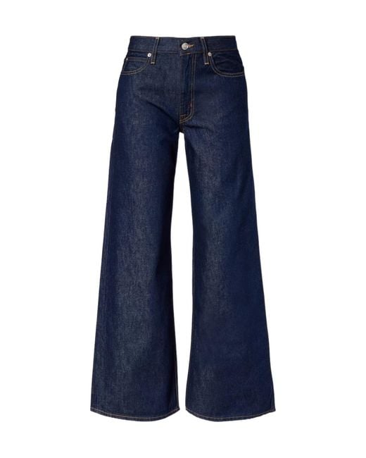 SLVRLAKE Denim Blue Cassie Wide-Leg Jeans