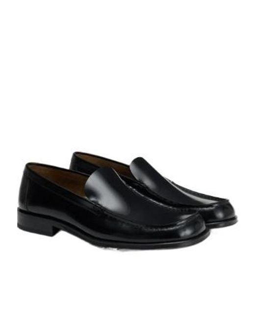 Lemaire Black Shiny Loafers