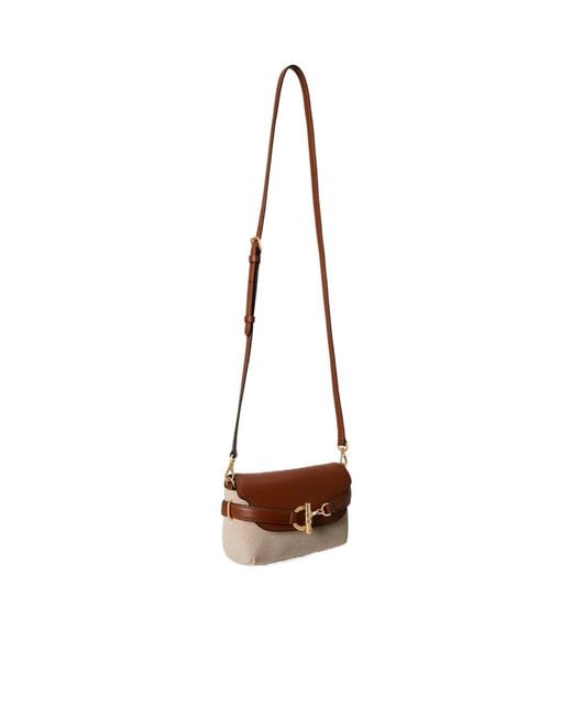 Ralph Lauren Brown Small Blaike Cross Body Bag