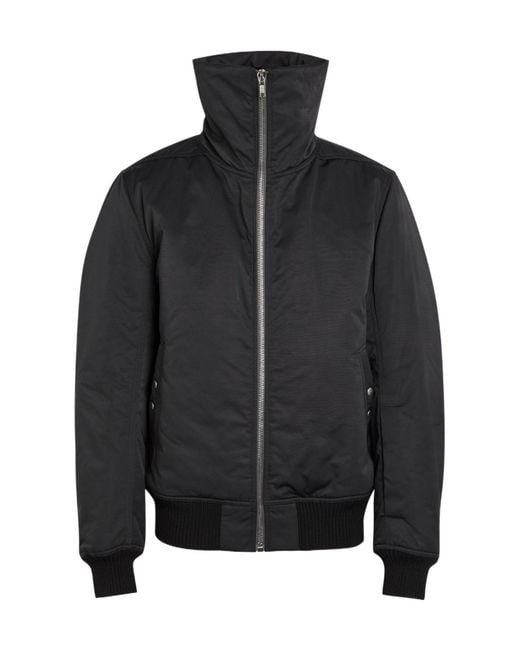 Rick Owens Black Cotton-Blend Bomber Jacket for men