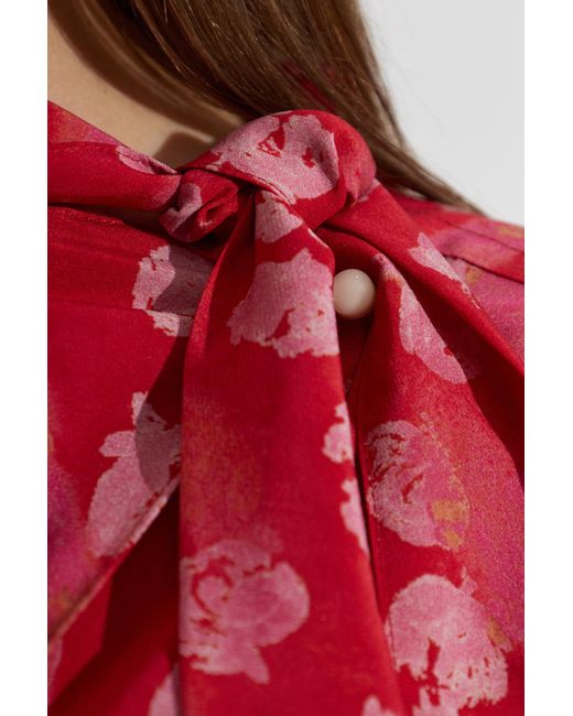 Isabel Marant Red Long-Sleeved Top