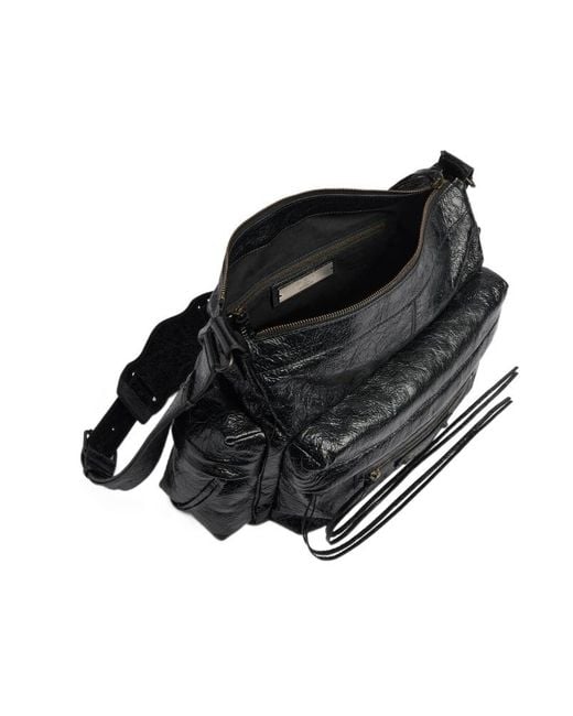 Balenciaga Black Le City Multipocket Shoulder Bag for men