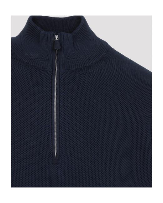 Ralph Lauren Blue Long-Sleeve Knit Top for men