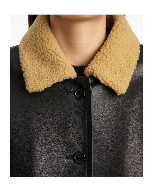 Khaite Black Long-Sleeve Leather Jacket