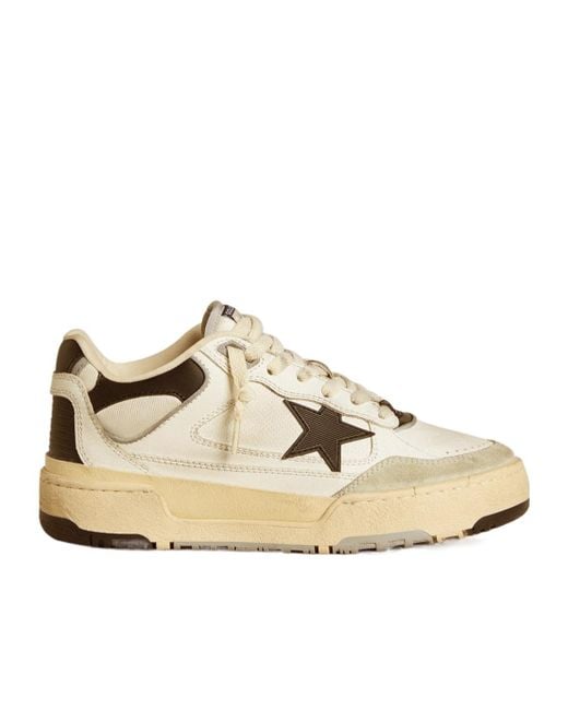 Golden Goose Deluxe Brand Natural Forty 2 Lace-Up Sneakers