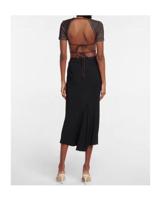Christopher Esber Brown Backless Crop Top