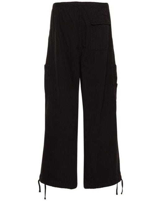 Jaded London Black Drawstring Casual Pants for men