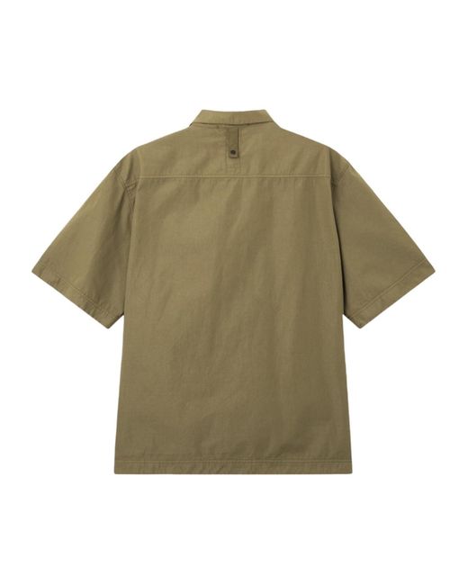 Stone Island Green Buttoned Patch Pocket Shirt for men