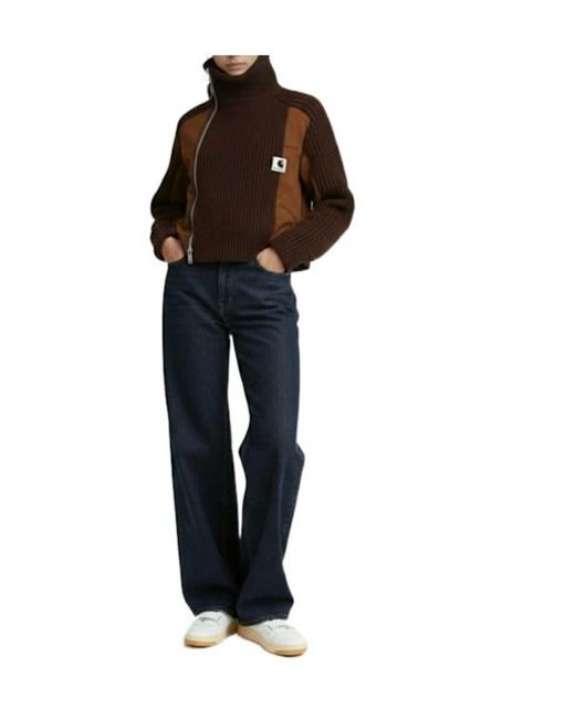 Sacai Brown X Carhartt Duck Knit Jacket