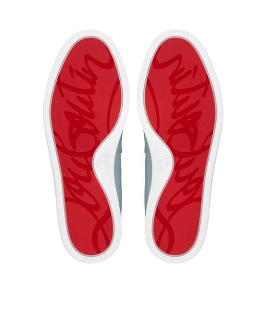Christian Louboutin Blue Chambeliboat Loafers for men