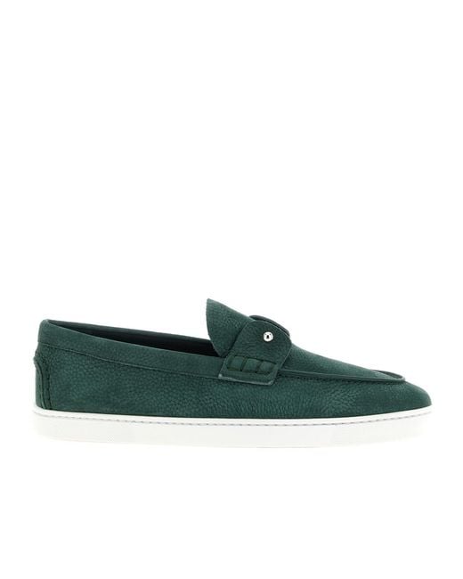 Christian Louboutin Green Chambeliboat Loafers for men