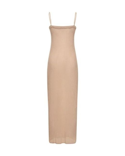 Alexander Wang White Long Suspender Dress