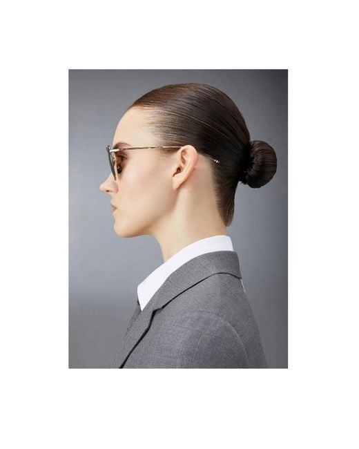 Thom Browne Brown Ivatoa Sunglasses With Square Frames